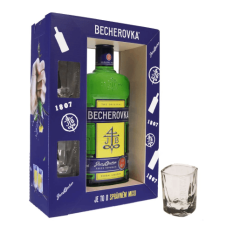 Becherovka 0,7l 38% + 2x sklo