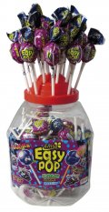 Lízátka Easy Pop Hrozno s kyselým práškem 16g