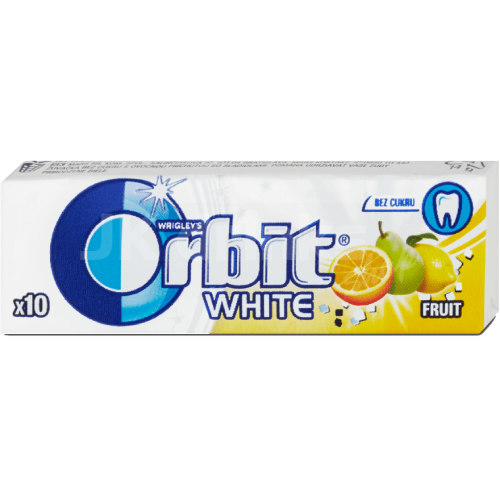 Orbit žvýkačky White Fruit 30x14g