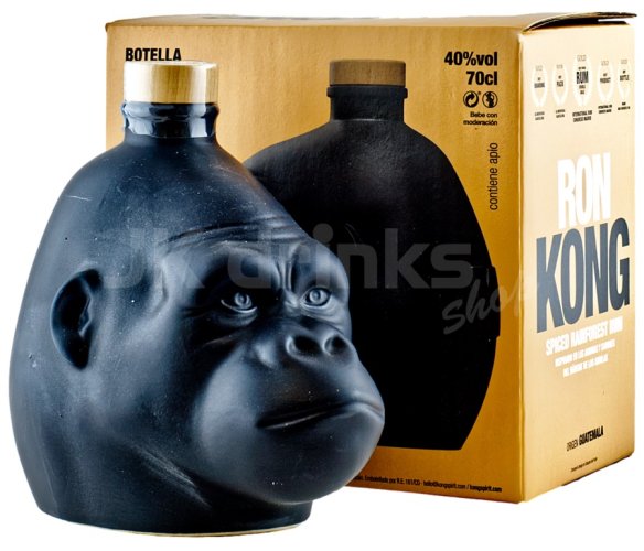 Kong Spiced Rainforest Rum Black Design 0,7l 40%