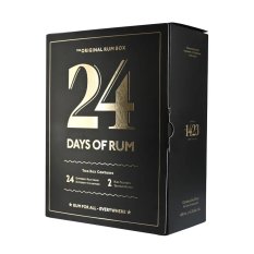 24 Days Of Rum 2024 - rumový adventní kalendář 24x 0,02l 41,3% + 2x sklo