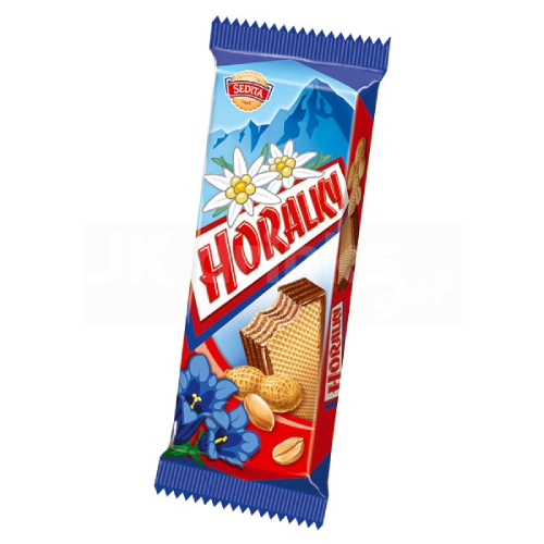 Sedita Horalky s arašídovo-krémovou náplní v čokoládě 50g