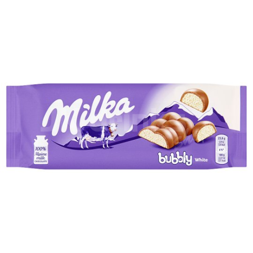 Milka čokoláda Bubbly White 90g