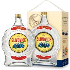 Slivovice Bílá budík Rudolf Jelínek 3l 45%