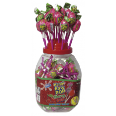 Kengi Easy Pop lízátka Cherry se žvýkačkou 17g