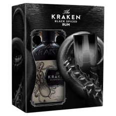 Kraken Black Spiced 1l 40% + sklo